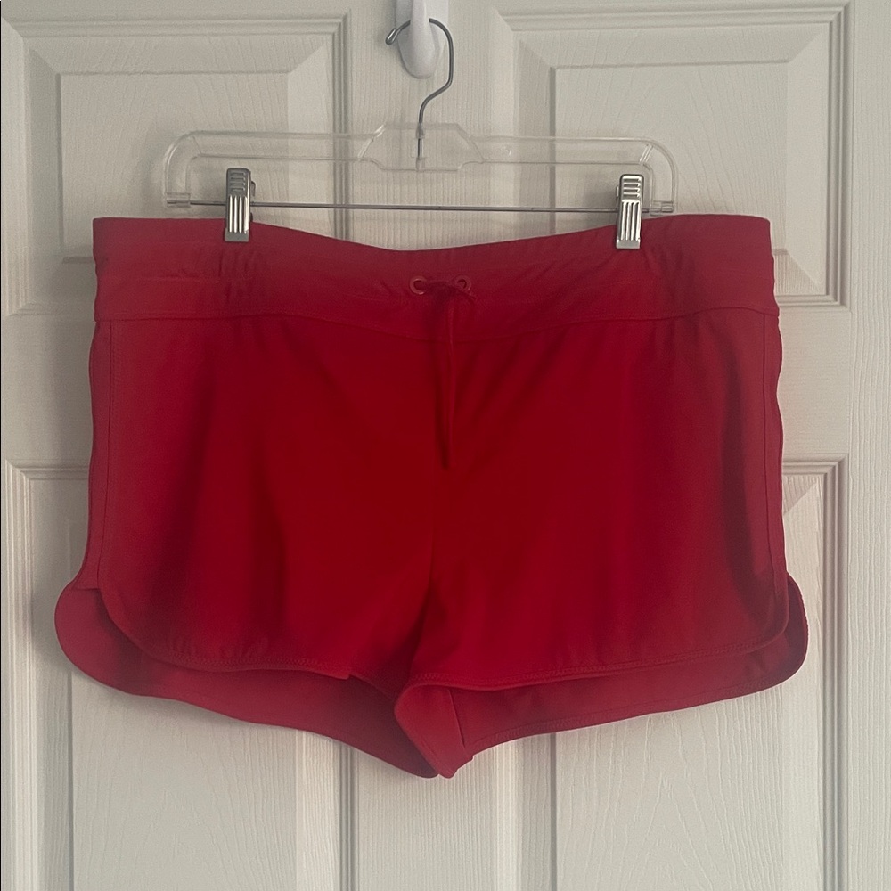 Athleta Vibrant Red Women's Surge Swim Shorts